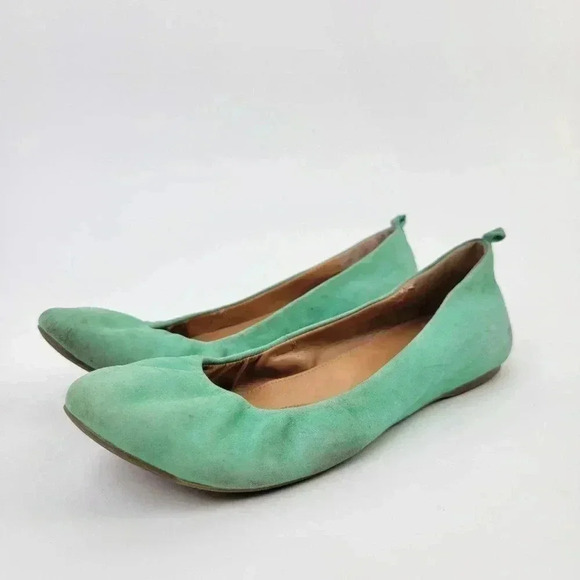 J. Crew Cece Green Suede Ballet Flats - 9.5 - Picture 2 of 10